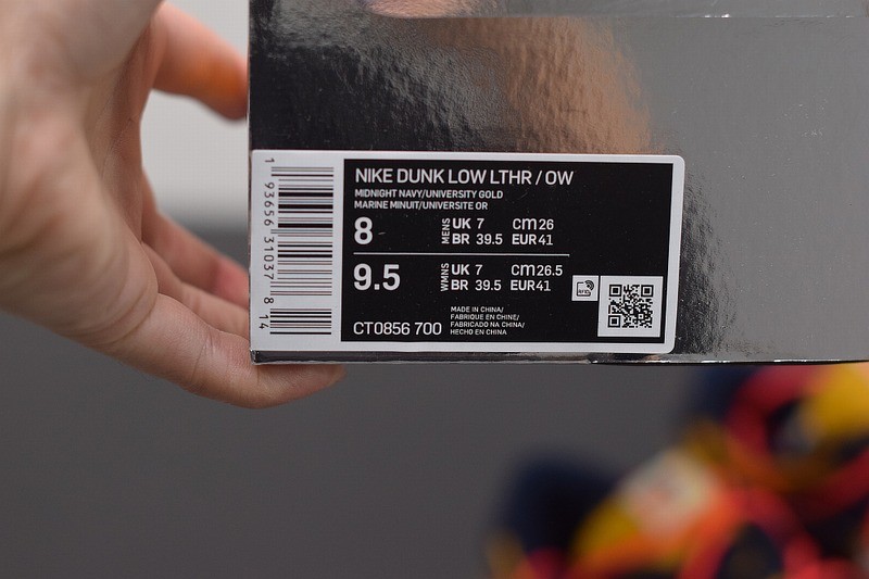 Nike Dunk Low Off-White University Gold Midnight Navy Nike Dunk Low Off-White University Gold Midnight Navy