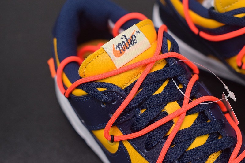 Nike Dunk Low Off-White University Gold Midnight Navy Nike Dunk Low Off-White University Gold Midnight Navy