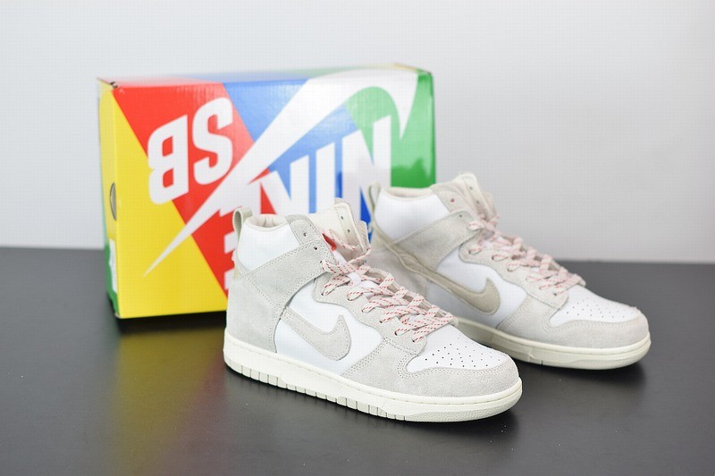 Nike SB Dunk High Pro Grey white Nike SB Dunk High Pro Grey white