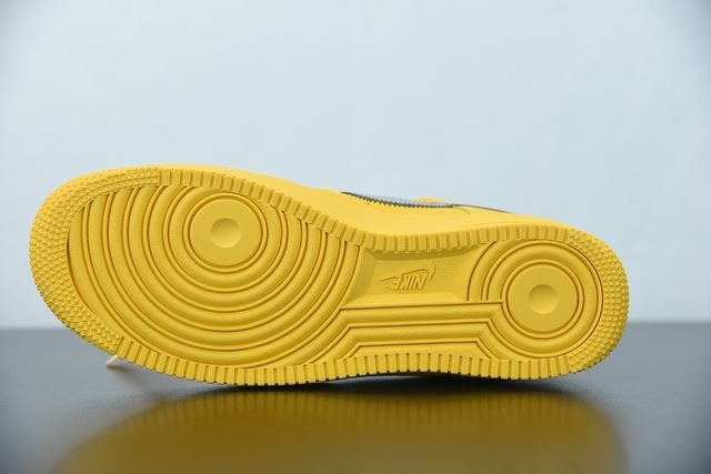 Nike Air Force 1 Low OFF-WHITE University Gold Metallic Silver Nike Air Force 1 Low OFF-WHITE University Gold Metallic Silver