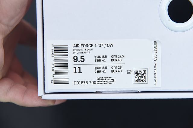 Nike Air Force 1 Low OFF-WHITE University Gold Metallic Silver Nike Air Force 1 Low OFF-WHITE University Gold Metallic Silver