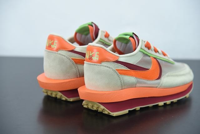 Nike LD Waffle sacai CLOT Net Orange Blaze Nike LD Waffle sacai CLOT Net Orange Blaze