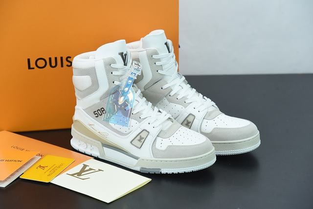 Louis Vuitton Trainer Sneaker Boot White Louis Vuitton Trainer Sneaker Boot White