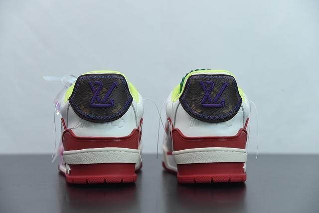 Louis Vuitton LV Trainer Sneaker Low White Red Louis Vuitton LV Trainer Sneaker Low White Red