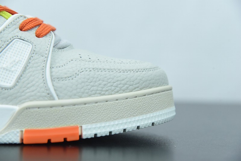 Louis Vuitton LV Trainer Sneaker Low Grey White 1 Louis Vuitton LV Trainer Sneaker Low Grey White 1