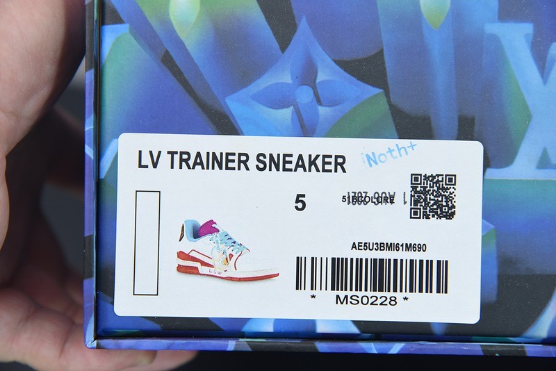 Louis Vuitton LV Trainer Sneaker Low Neon Red Louis Vuitton LV Trainer Sneaker Low Neon Red