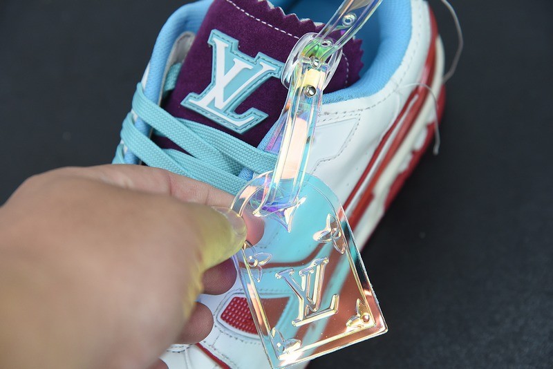 Louis Vuitton LV Trainer Sneaker Low Neon Red Louis Vuitton LV Trainer Sneaker Low Neon Red