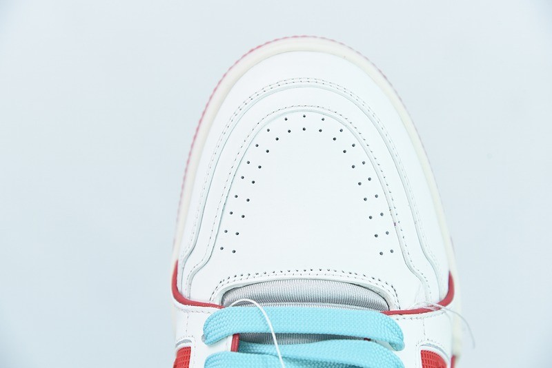 Louis Vuitton LV Trainer Sneaker Low Neon Red Louis Vuitton LV Trainer Sneaker Low Neon Red