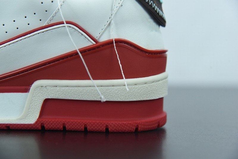Louis Vuitton LV Trainer Sneaker Low Neon Red Louis Vuitton LV Trainer Sneaker Low Neon Red