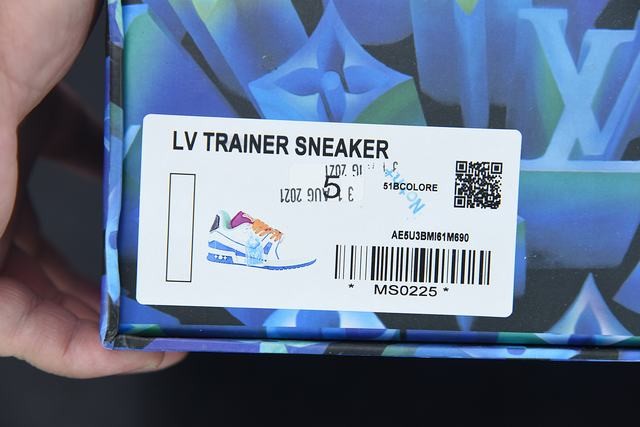 Louis Vuitton LV Trainer Sneaker Low White Blue Louis Vuitton LV Trainer Sneaker Low White Blue