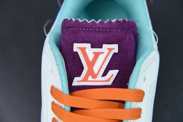 Louis Vuitton LV Trainer Sneaker Low White Blue Louis Vuitton LV Trainer Sneaker Low White Blue