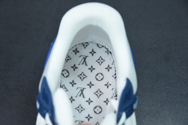 Louis Vuitton LV Trainer Monogram Denim White Blue Louis Vuitton LV Trainer Monogram Denim White Blue