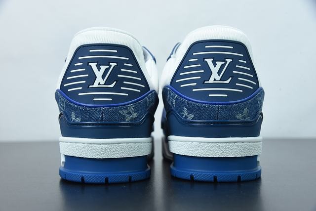Louis Vuitton LV Trainer Monogram Denim White Blue Louis Vuitton LV Trainer Monogram Denim White Blue
