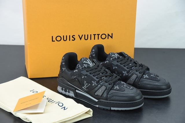 Louis Vuitton LV Trainer x Nigo Black Denim Louis Vuitton LV Trainer x Nigo Black Denim