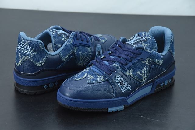 Louis Vuitton LV Trainer x Nigo Blue Demin Louis Vuitton LV Trainer x Nigo Blue Demin
