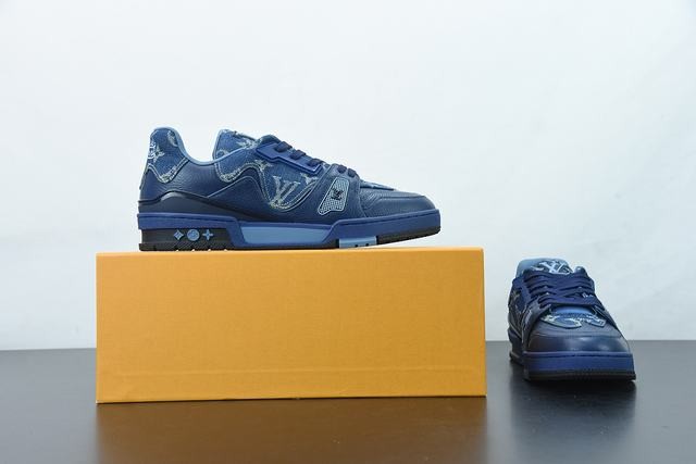 Louis Vuitton LV Trainer x Nigo Blue Demin Louis Vuitton LV Trainer x Nigo Blue Demin