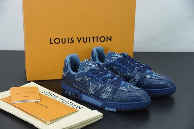 Louis Vuitton LV Trainer x Nigo Blue Demin Louis Vuitton LV Trainer x Nigo Blue Demin