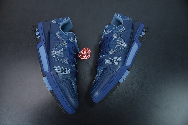 Louis Vuitton LV Trainer x Nigo Blue Demin Louis Vuitton LV Trainer x Nigo Blue Demin