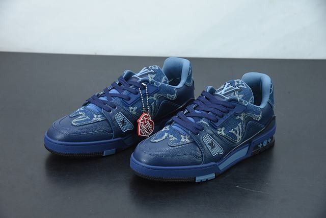 Louis Vuitton LV Trainer x Nigo Blue Demin Louis Vuitton LV Trainer x Nigo Blue Demin