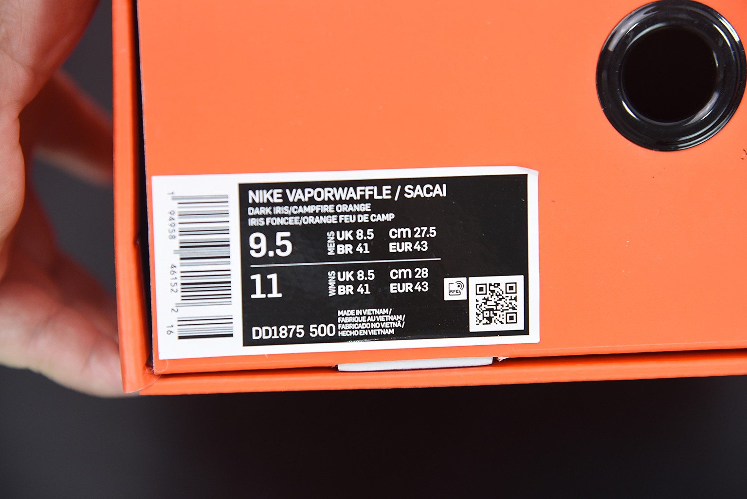 Nike Vaporwaffle sacai Dark lris Nike Vaporwaffle sacai Dark lris