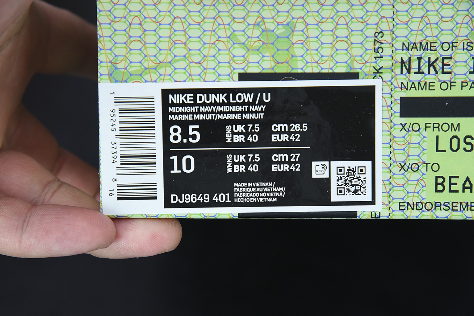 Nike Dunk Low Union Passport Pistachio Nike Dunk Low Union Passport Pistachio