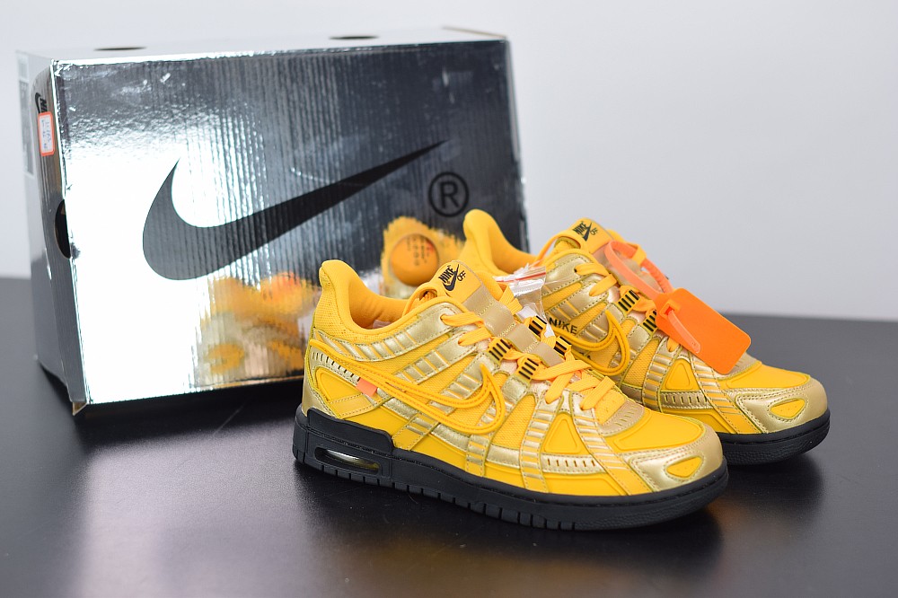 Nike Air Rubber Dunk Off-White University Gold Nike Air Rubber Dunk Off-White University Gold