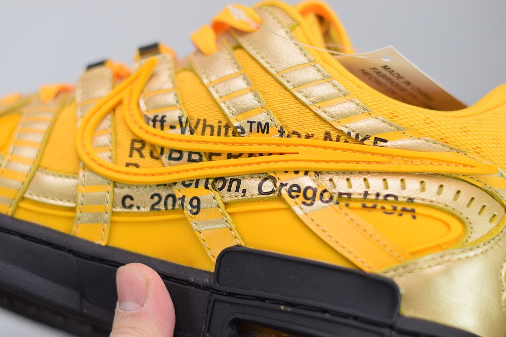 Nike Air Rubber Dunk Off-White University Gold Nike Air Rubber Dunk Off-White University Gold