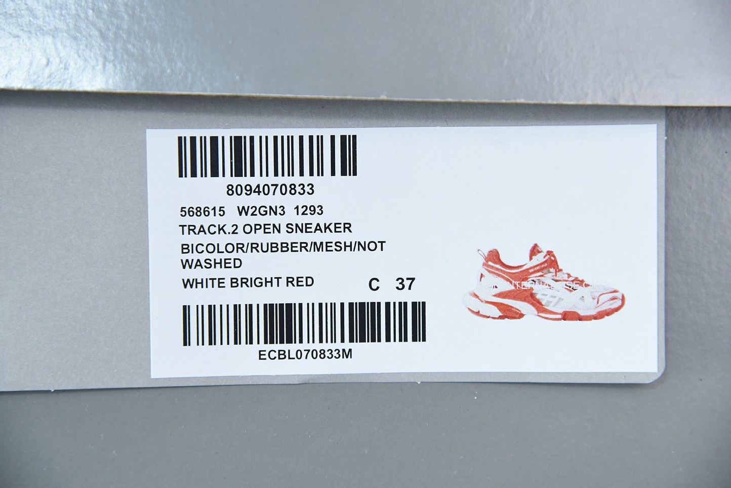 Balenciga Track 2.0 White Red Balenciga Track 2.0 White Red