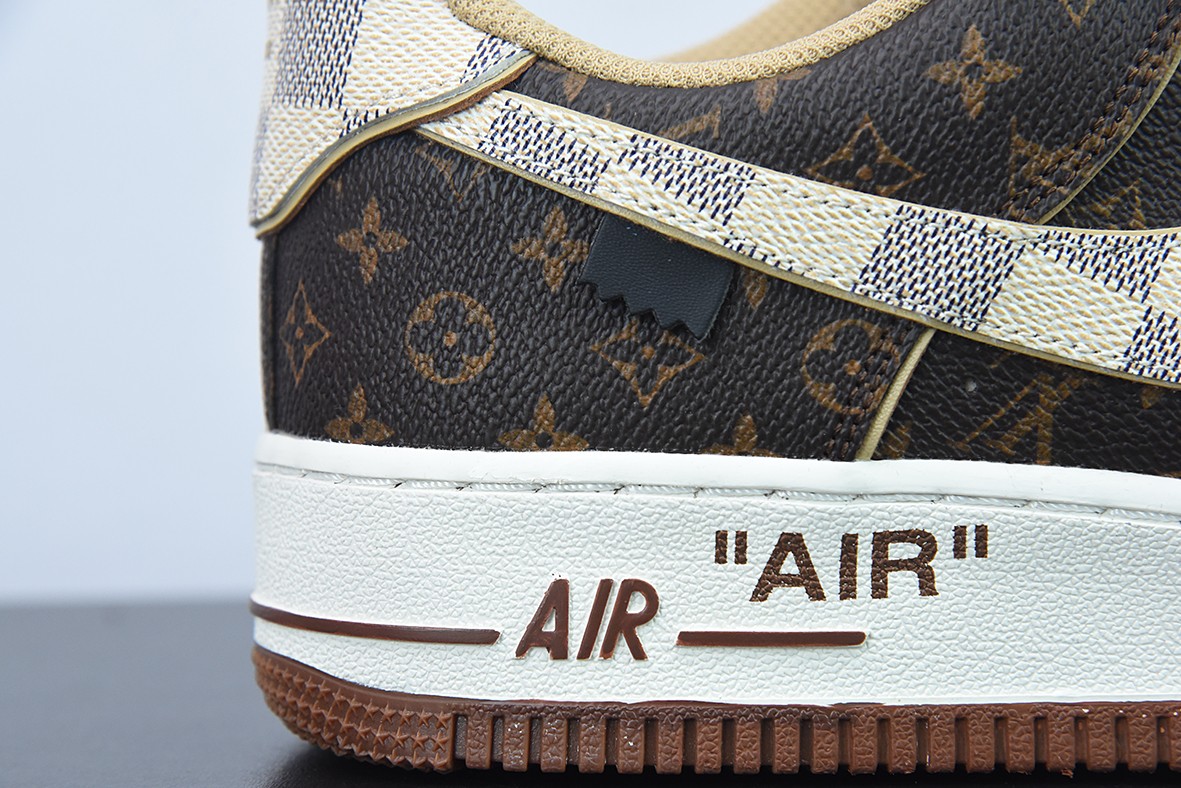 Nike Air force 1Low Louis Vuitton Monogram Brown Damier Azur Nike Air force 1Low Louis Vuitton Monogram Brown Damier Azur