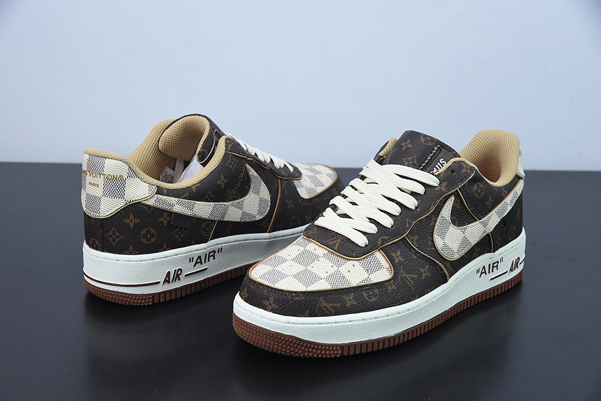 Nike Air force 1Low Louis Vuitton Monogram Brown Damier Azur Nike Air force 1Low Louis Vuitton Monogram Brown Damier Azur