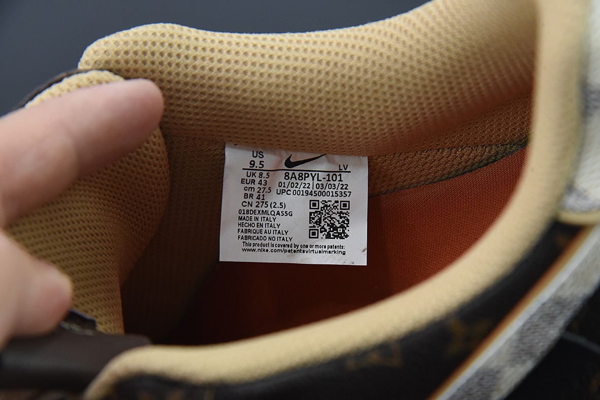 Nike Air force 1Low Louis Vuitton Monogram Brown Damier Azur Nike Air force 1Low Louis Vuitton Monogram Brown Damier Azur