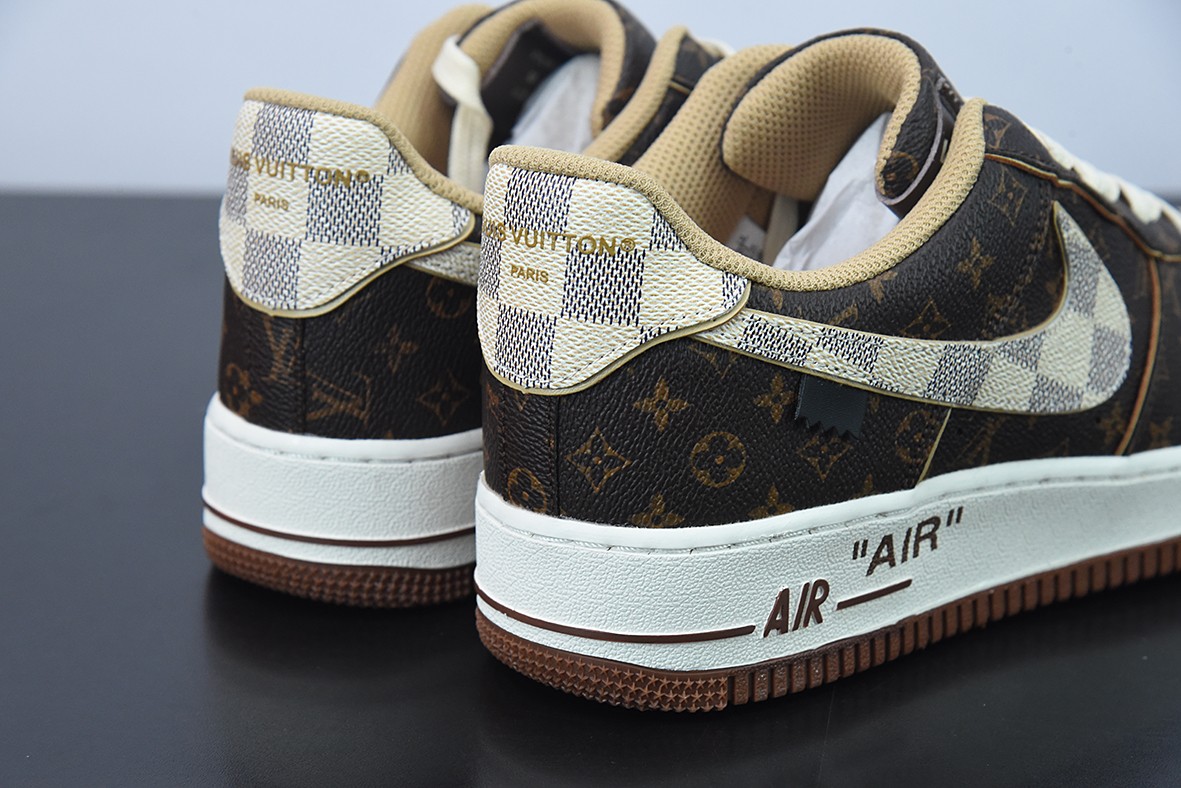 Nike Air force 1Low Louis Vuitton Monogram Brown Damier Azur Nike Air force 1Low Louis Vuitton Monogram Brown Damier Azur