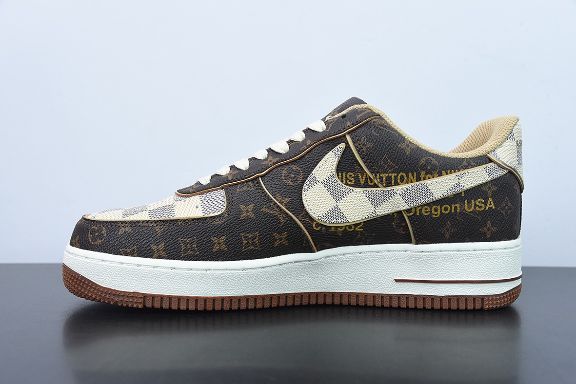 Nike Air force 1Low Louis Vuitton Monogram Brown Damier Azur Nike Air force 1Low Louis Vuitton Monogram Brown Damier Azur