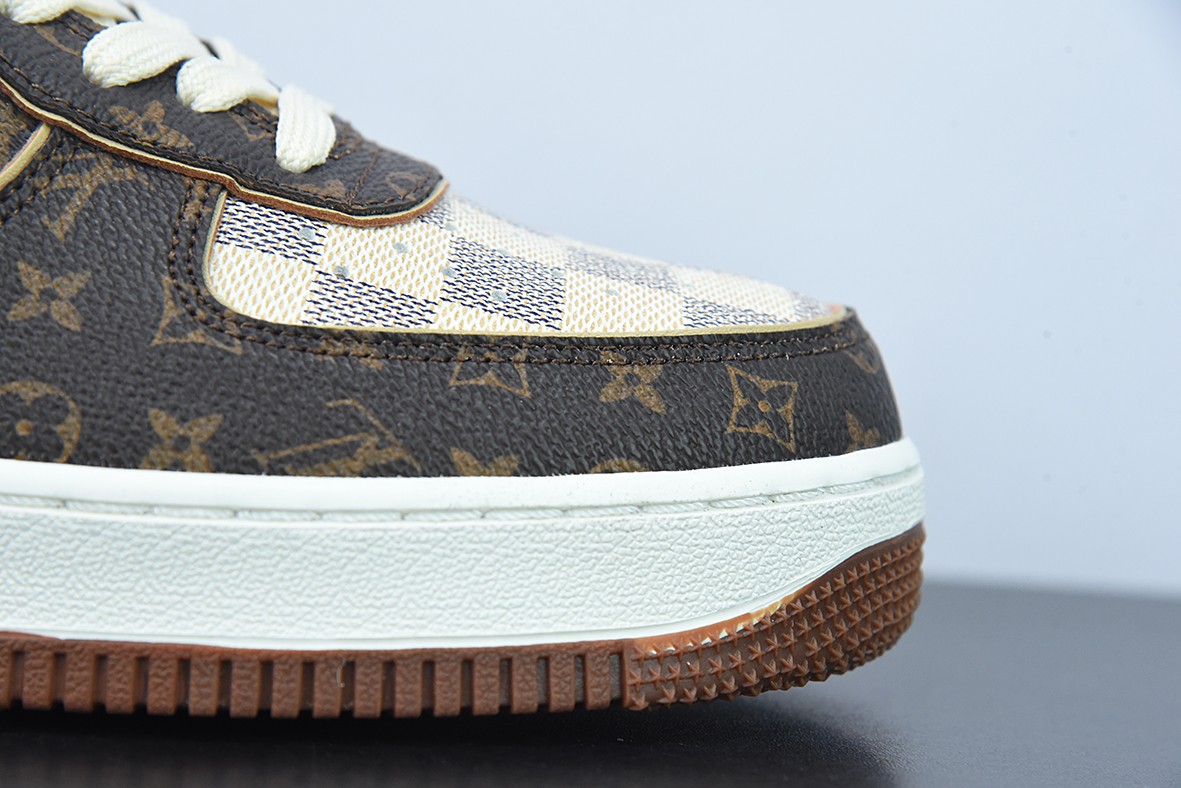 Nike Air force 1Low Louis Vuitton Monogram Brown Damier Azur Nike Air force 1Low Louis Vuitton Monogram Brown Damier Azur