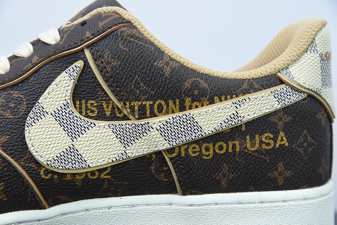 Nike Air force 1Low Louis Vuitton Monogram Brown Damier Azur Nike Air force 1Low Louis Vuitton Monogram Brown Damier Azur