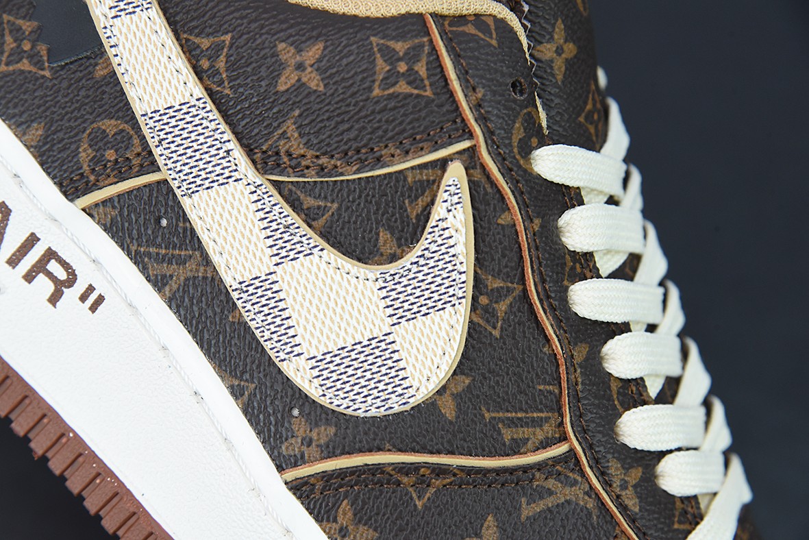 Nike Air force 1Low Louis Vuitton Monogram Brown Damier Azur Nike Air force 1Low Louis Vuitton Monogram Brown Damier Azur