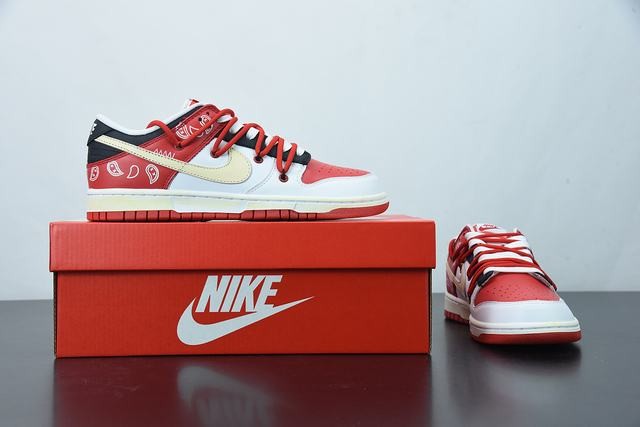 Off-White x Nk Dunk Low “University Red” Off-White x Nk Dunk Low “University Red”