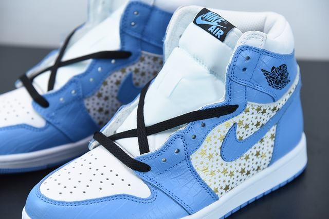AJ1 supreme Blue Stars AJ1 supreme Blue Stars