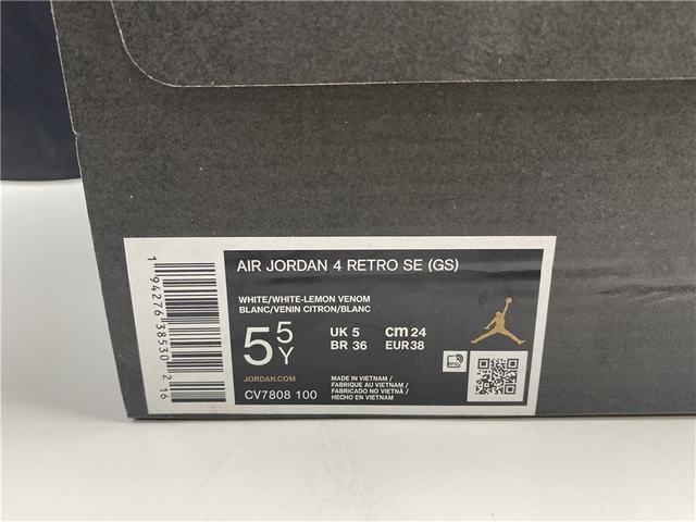 Air Jordan 4 GS “Lemon Venom” Air Jordan 4 GS “Lemon Venom”