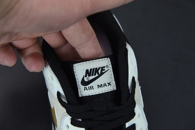 Nike Air Max 90 Black Metallic Gold Summit White (W) Nike Air Max 90 Black Metallic Gold Summit White (W)