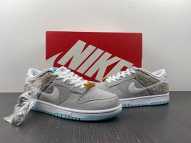 Nike Dunk Low SE Barber Shop Grey Nike Dunk Low SE Barber Shop Grey