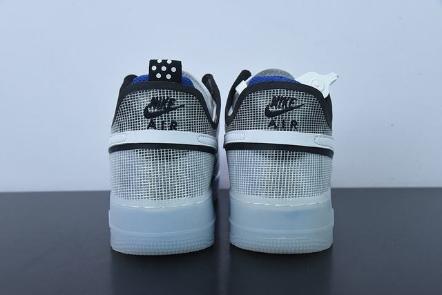 Nike Air Force 1 Low React Split White Photo Blue Nike Air Force 1 Low React Split White Photo Blue