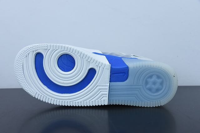 Nike Air Force 1 Low React Split White Photo Blue Nike Air Force 1 Low React Split White Photo Blue