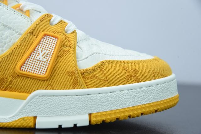 Louis Vuitton Trainer Yellow Monogram Denim White Louis Vuitton Trainer Yellow Monogram Denim White