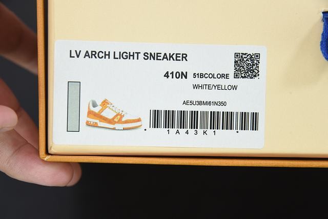 Louis Vuitton Trainer Yellow Monogram Denim White Louis Vuitton Trainer Yellow Monogram Denim White