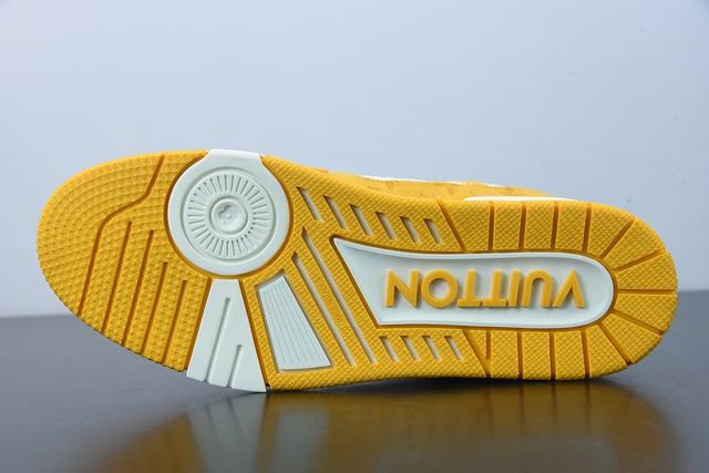 Louis Vuitton Trainer Yellow Monogram Denim White Louis Vuitton Trainer Yellow Monogram Denim White