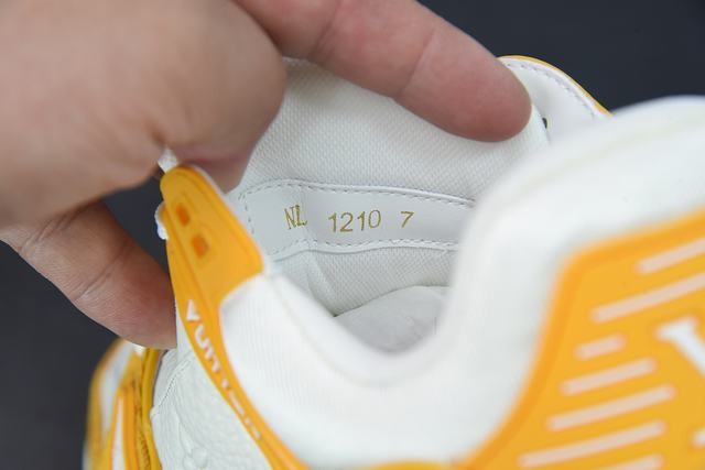 Louis Vuitton Trainer Yellow Monogram Denim White Louis Vuitton Trainer Yellow Monogram Denim White