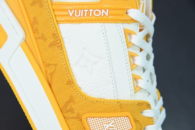 Louis Vuitton Trainer Yellow Monogram Denim White Louis Vuitton Trainer Yellow Monogram Denim White