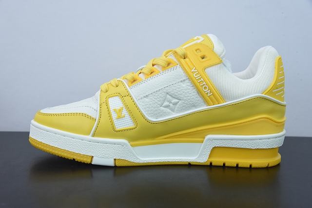 Louis Vuitton Trainer Yellow White Monogram Louis Vuitton Trainer Yellow White Monogram