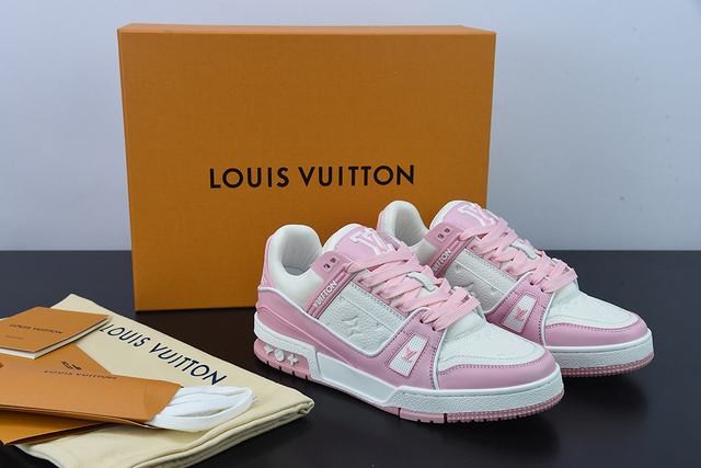 Louis Vuitton Trainer Pink White (W) Louis Vuitton Trainer Pink White (W)